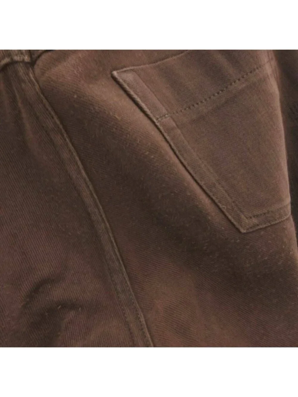 Gucci Corduroy Pants Straight Cotton Brown 46